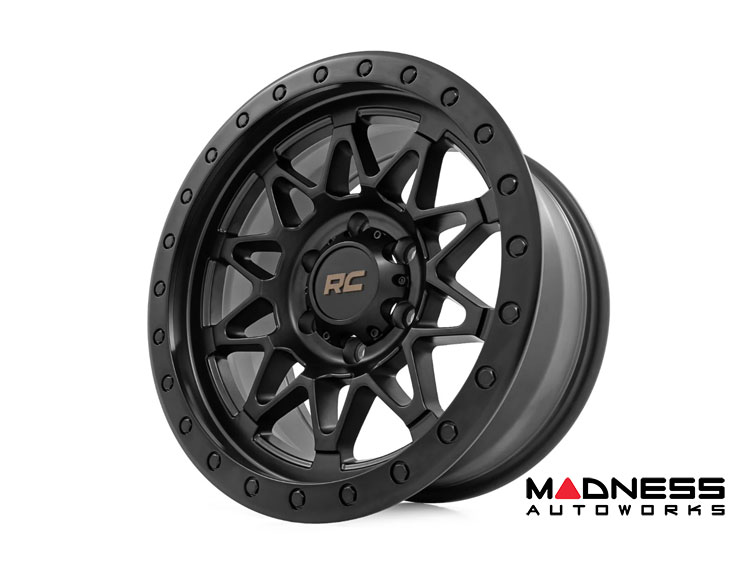 Custom Wheel 78 Series - Simulated Beadlock - Gloss Black | 18x9 | 5x5.0 | +0mm - Rough Country